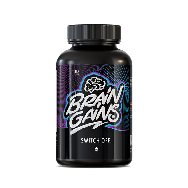 Brain Gains Nootropic Sleep Aid Switch Off Black Edition 90 Capsules