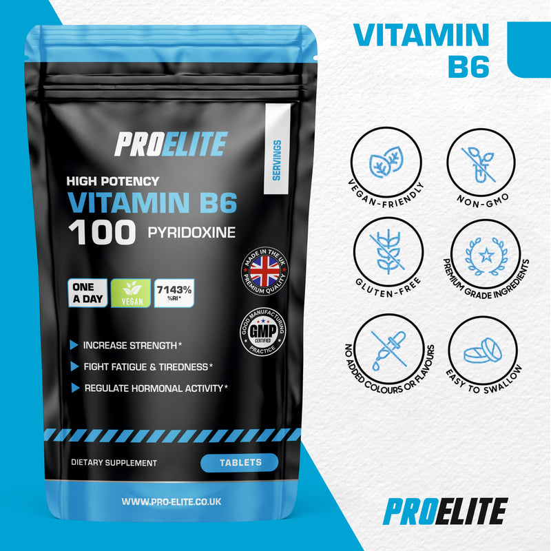 Pro-Elite Vitamin B6 Vegan Tablets
