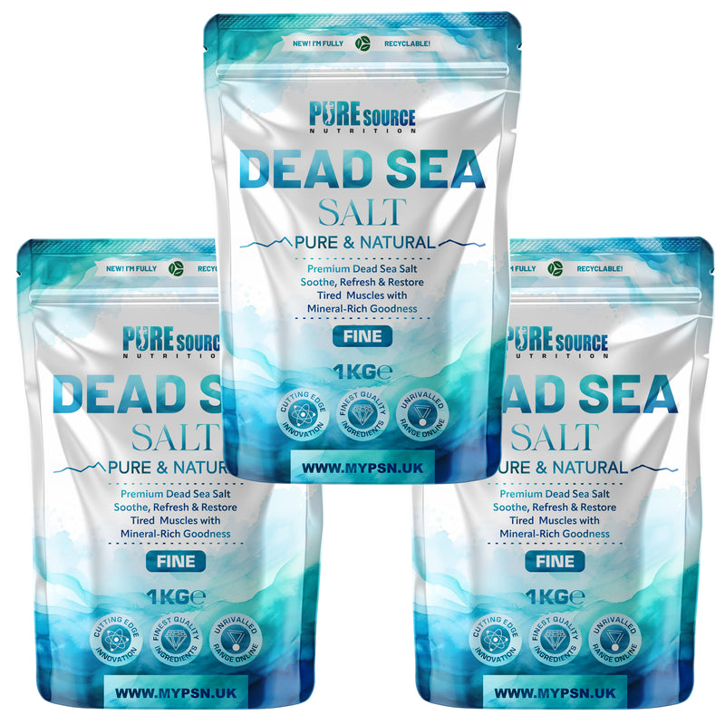 Pure Source Nutrition Dead Sea Salt 1kg Fine - Bag