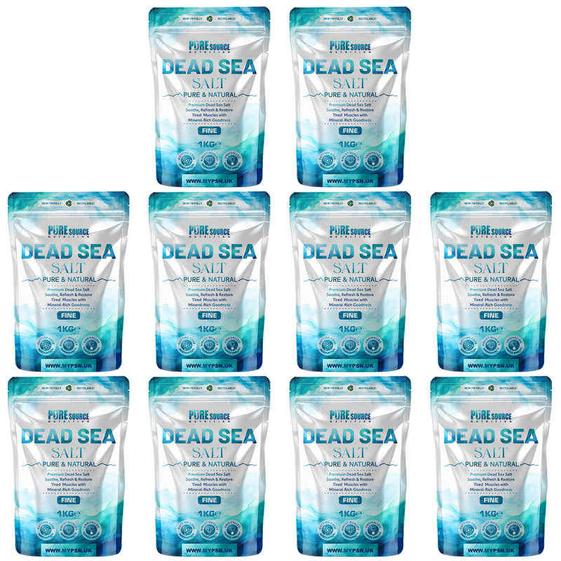 Pure Source Nutrition Dead Sea Salt 1kg Fine - Bag