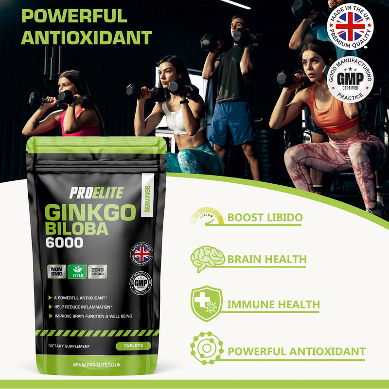 Pro-Elite Ginkgo Biloba 6000 Vegan Tablets