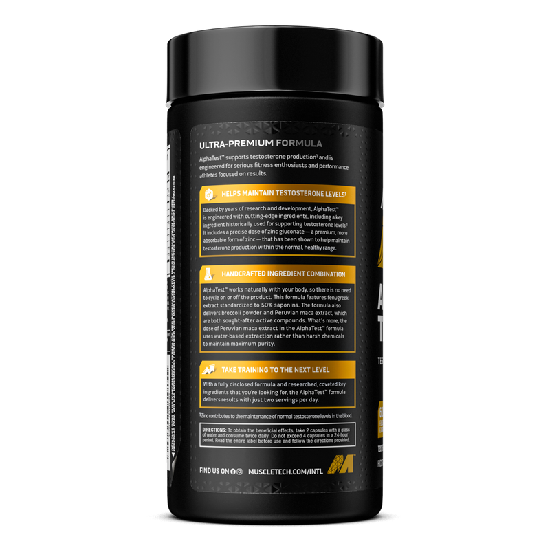 Muscletech Alpha Test 120 Capsules