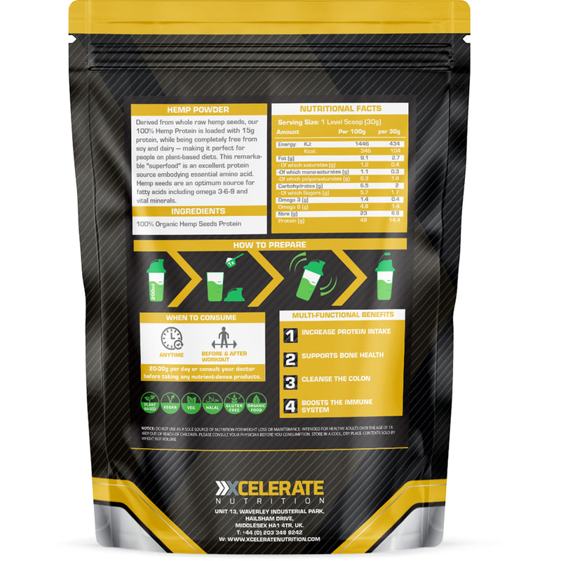 XCelerate Nutrition Hemp Powder