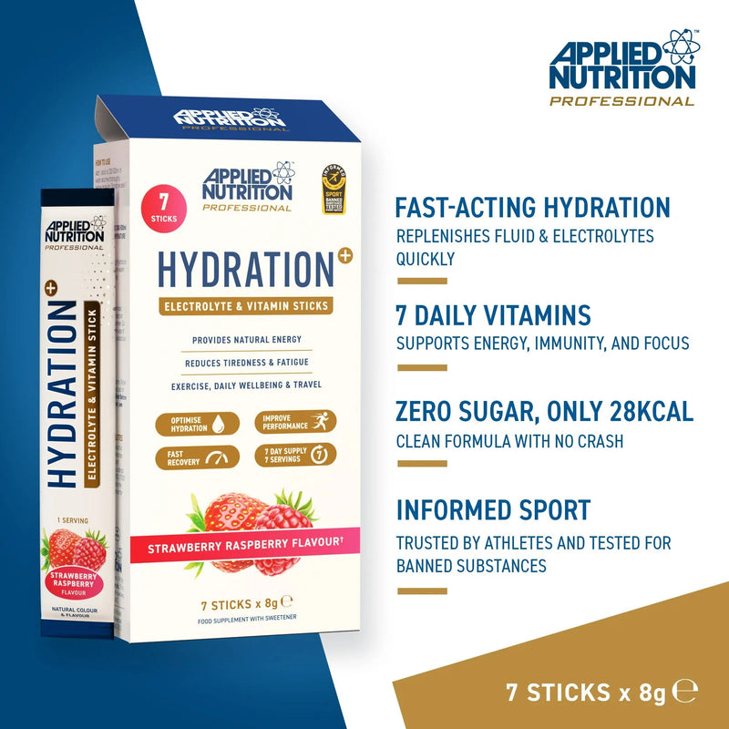 Applied Nutrition Hydration + Electrolyte & Vitamin Powder Stick (Pack of 7)