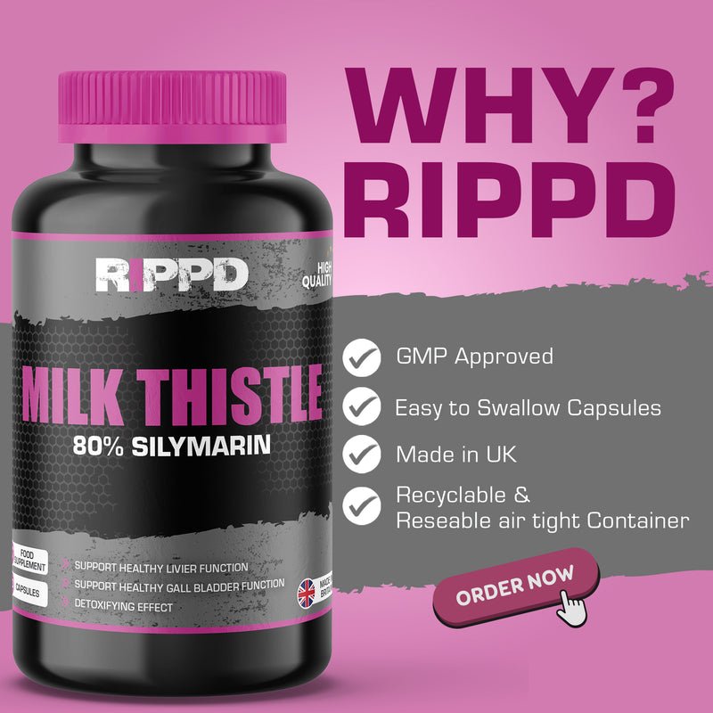 RIPPD Milk Thistle 120 Capsules