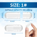 Pure Source Nutrition HPMC Vegan Empty Capsules White / Clear (Transparent) Size 0/00/1