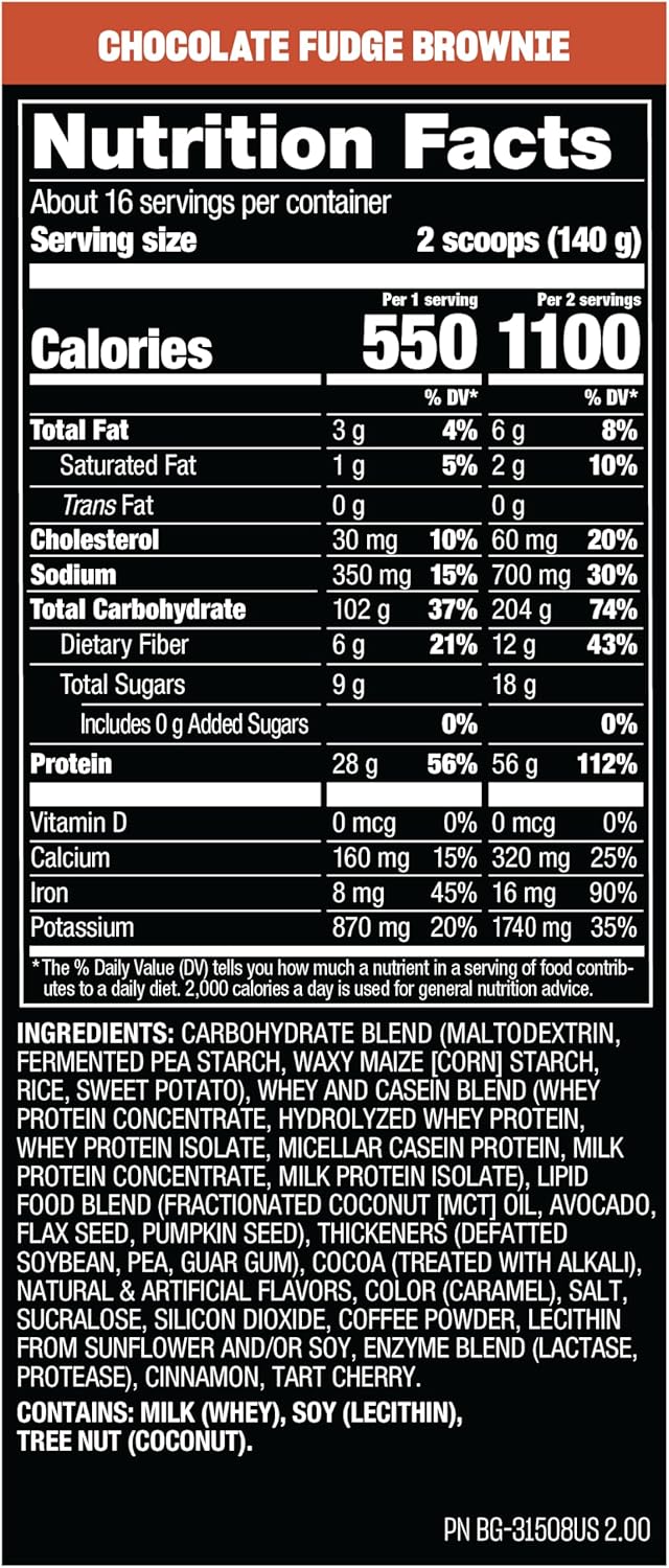 NEW Mutant Mass 2.2kg Powder