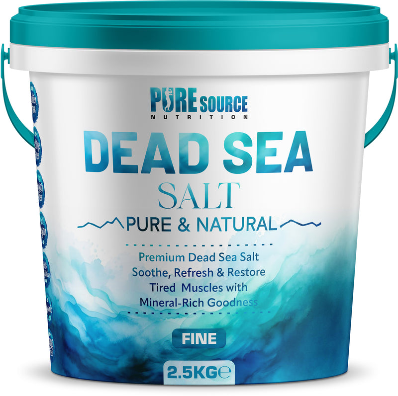 Pure Source Nutrition Dead Sea Salt Fine 1kg - Bucket