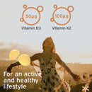 Nutriburst D3 + K2 - 60 Gummies