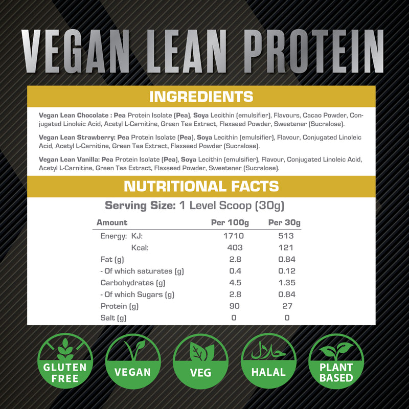 XCelerate Nutrition Lean Vegan Diet Protein Powder