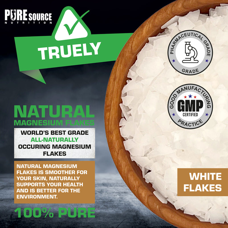Pure Source Nutrition Magnesium Flakes 1kg Pouch