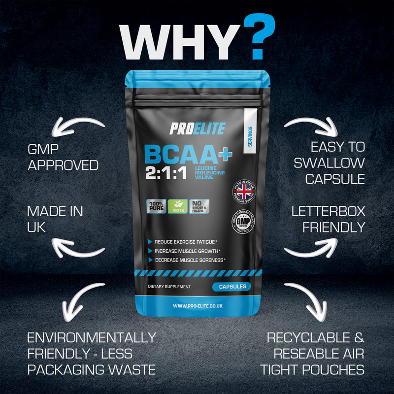 PROELITE BCAA 2:1:1 Vegan Capsules