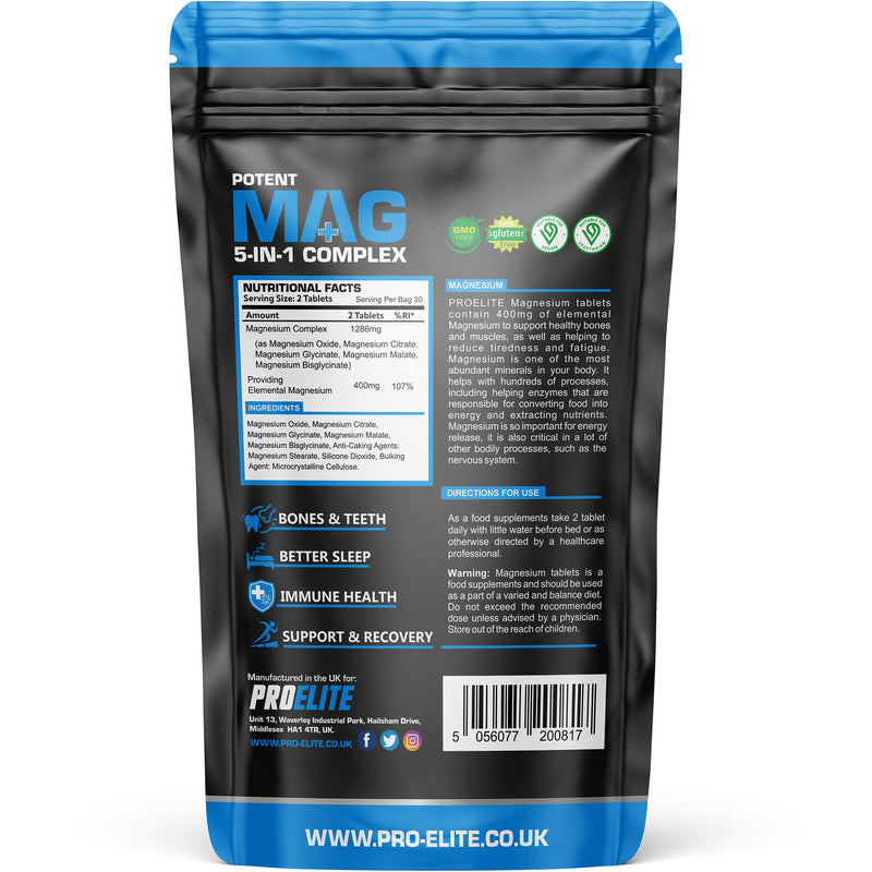 PROELITE MAG+ 5IN1 Complex Tablets
