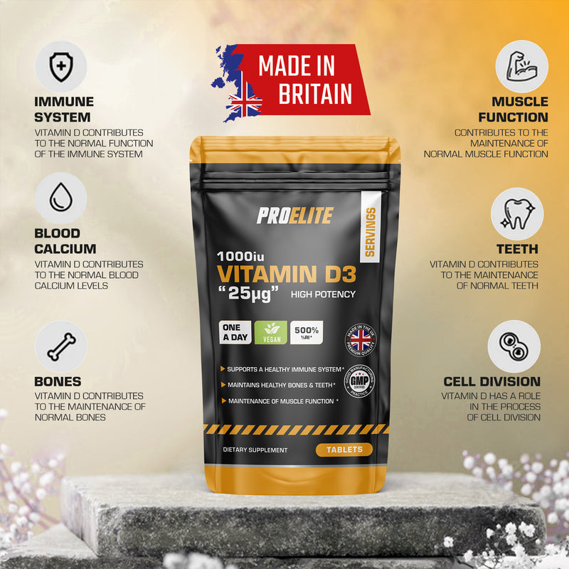 PROELITE Vitamin D3 1000iu Tablets