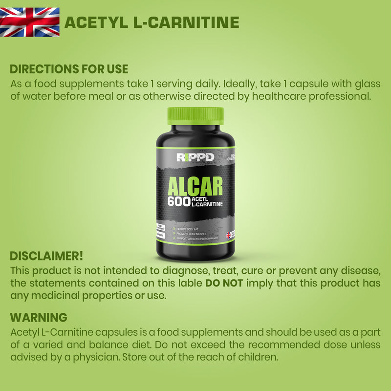 RIPPD Acetyl L-Carnitine 30 Capsules