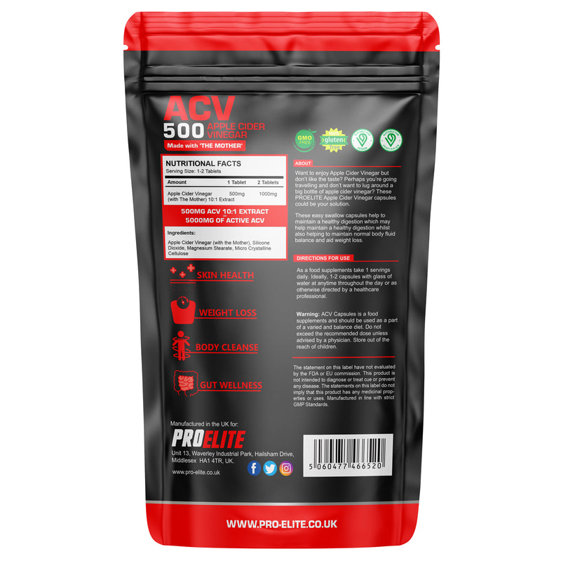 Pro-Elite Apple Cider Vinegar Tablets