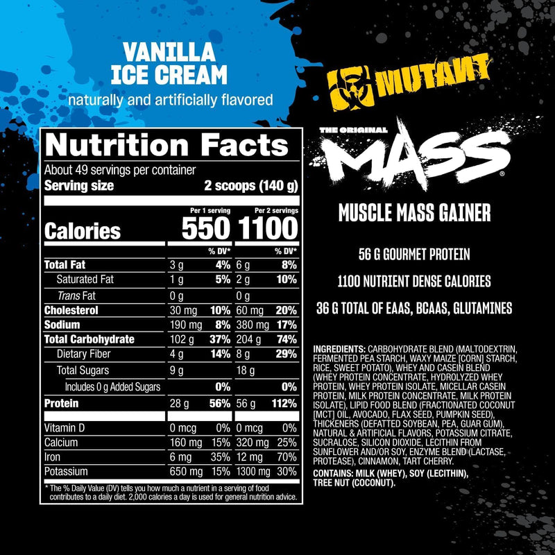 NEW Mutant Mass 6.8kg Powder