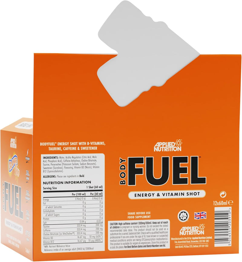Applied Nutrition Body Fuel Shots 12x60ml