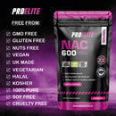Pro-Elite NAC N-ACETYL L-CYSTEINE Vegan Capsules