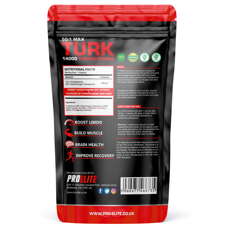 Pro-Elite TURK Turkesterone Vegan Capsules