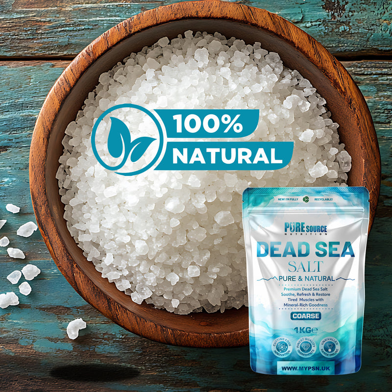 Pure Source Nutrition Dead Sea Salt 1kg Coarse - Bag