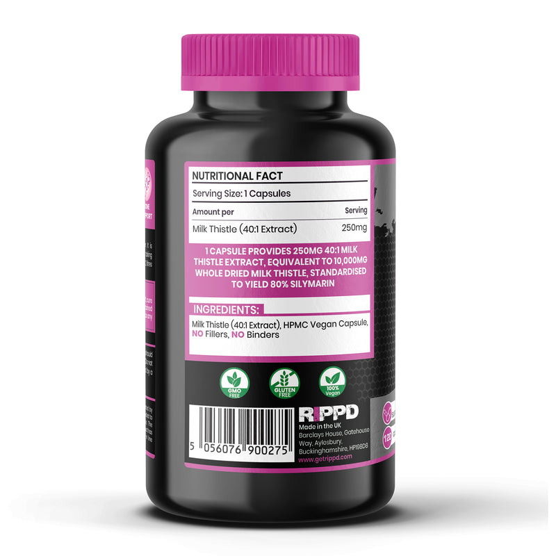 RIPPD Milk Thistle 120 Capsules