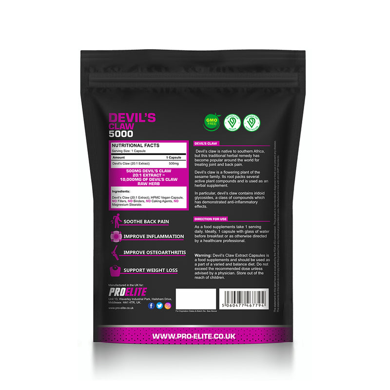 PROELITE Devil's Claw Vegan Capsules