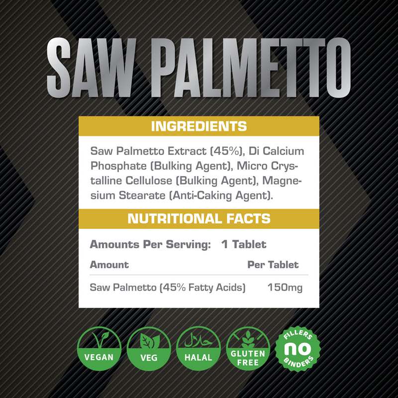 XCelerate Nutrition Saw Palmetto Tablets