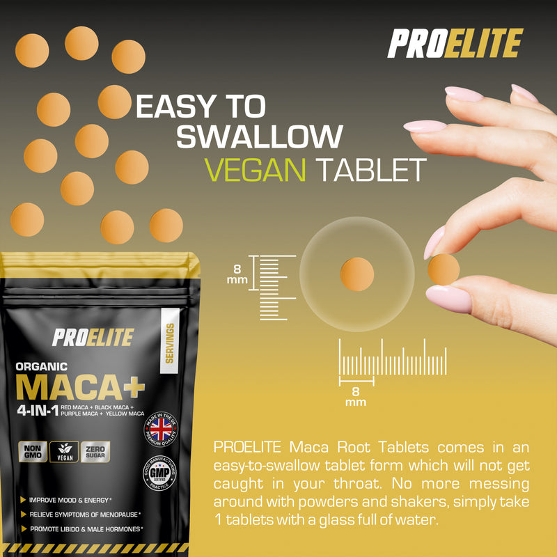 Pro-Elite Maca Root 5:1 Extract Vegan Tablets