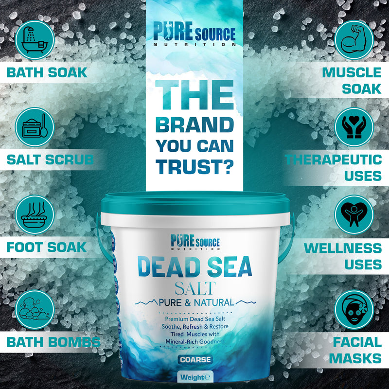 Pure Source Nutrition Dead Sea Salt Coarse - Bucket