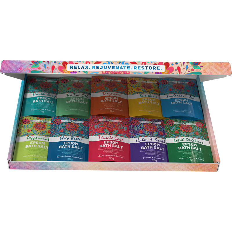 Pure Source Nutrition Epsom Salt Gift Box 10x35g