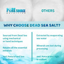 Pure Source Nutrition Dead Sea Salt Fine 1kg - Bucket