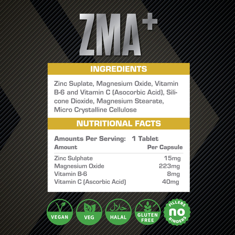 XCelerate Nutrition ZMA+ Tablets