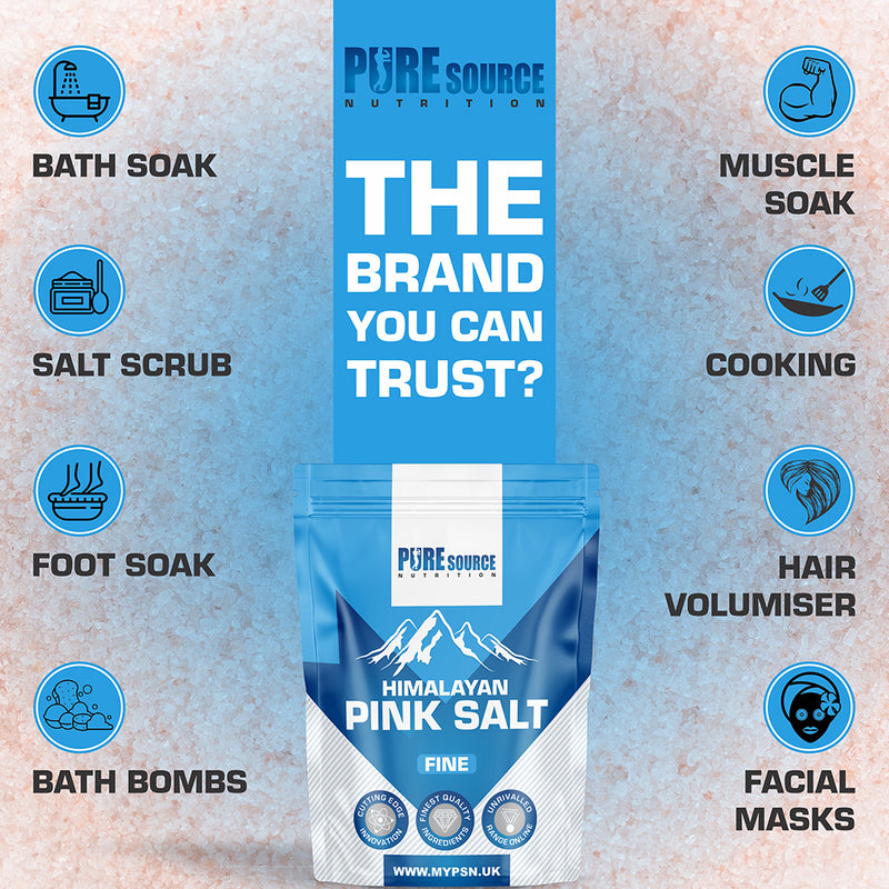 Pure Source Nutrition Himalayan Pink Salt - Fine 100g - 25kg