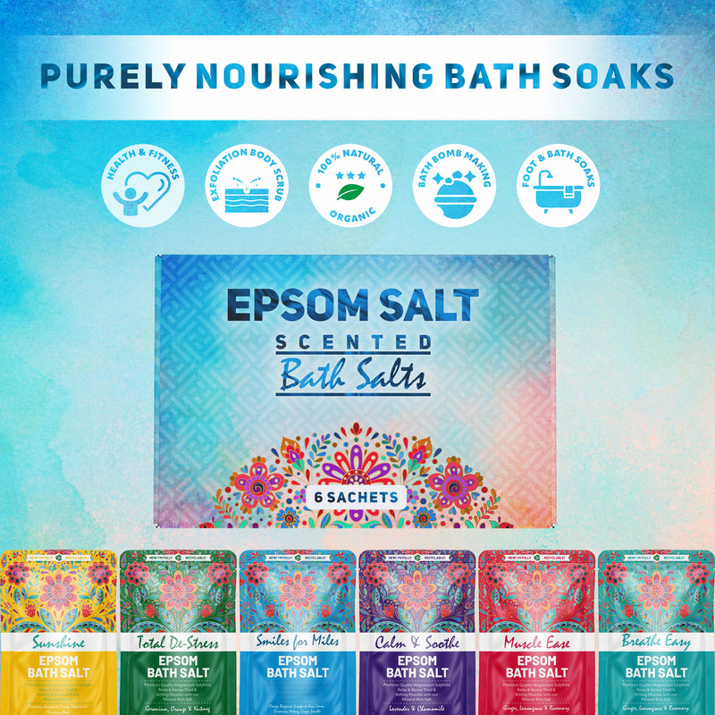 Pure Source Nutrition Epsom Salt Gift Box 6x35g