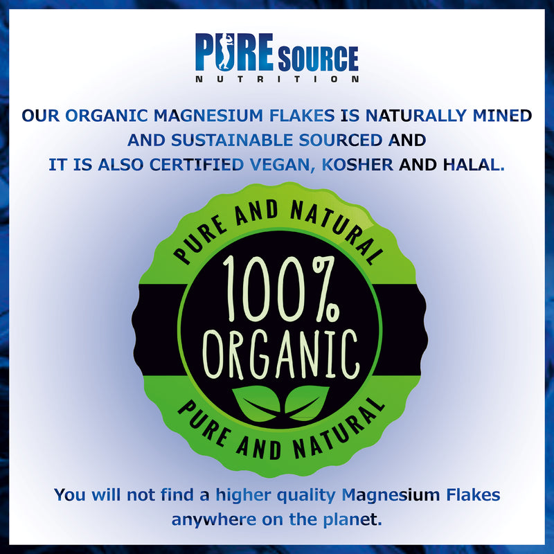 Pure Source Nutrition Magnesium Flakes 1kg Pouch