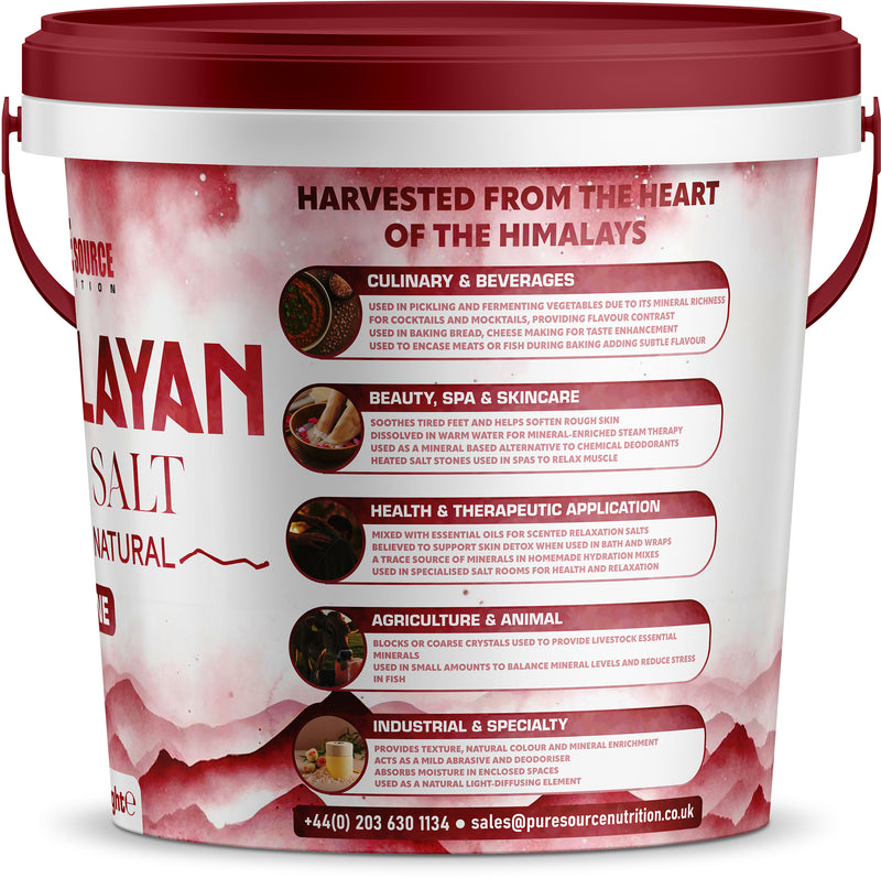 Pure Source Nutrition Himalayan Pink Salt Fine - Bucket