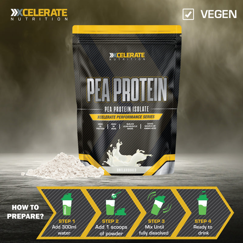 XCelerate Nutrition Pea Protein Isolate Powder