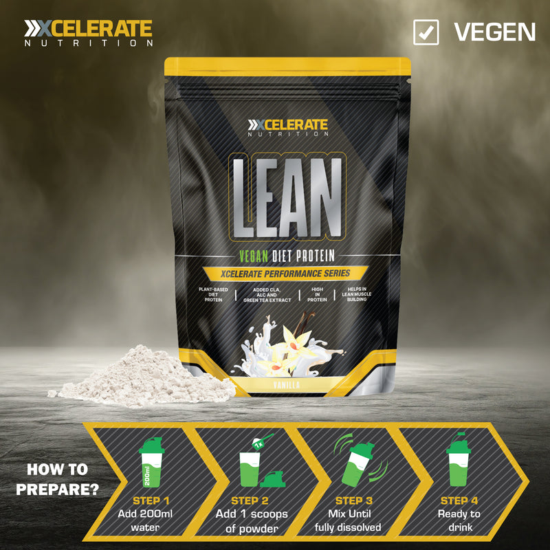 XCelerate Nutrition Lean Vegan Diet Protein Powder