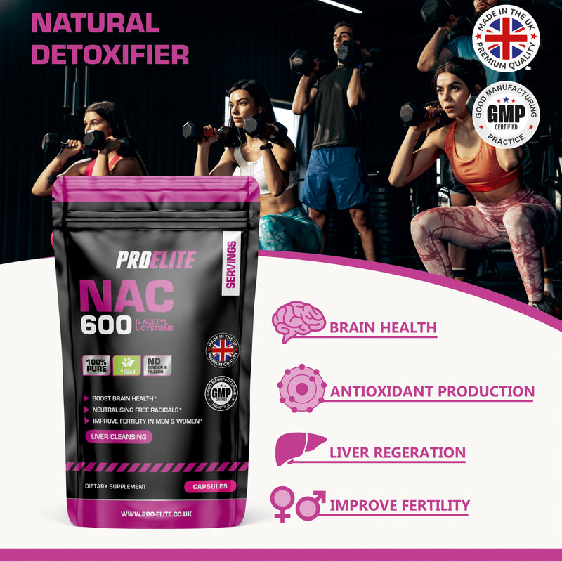 Pro-Elite NAC N-ACETYL L-CYSTEINE Vegan Capsules