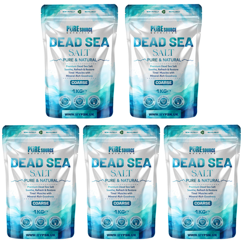 Pure Source Nutrition Dead Sea Salt 1kg Coarse - Bag
