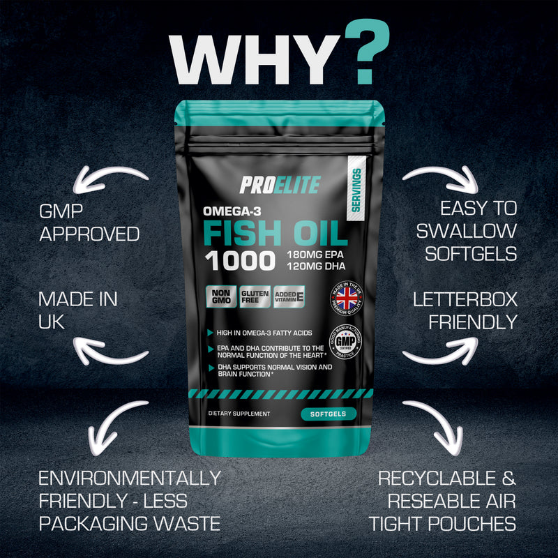 Pro-Elite Omega 3 Fish Oil Softgels