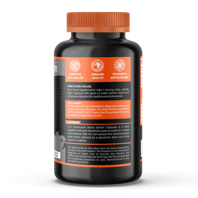 RIPPD 7in1 Mushroom Blend Mix 120 Capsules