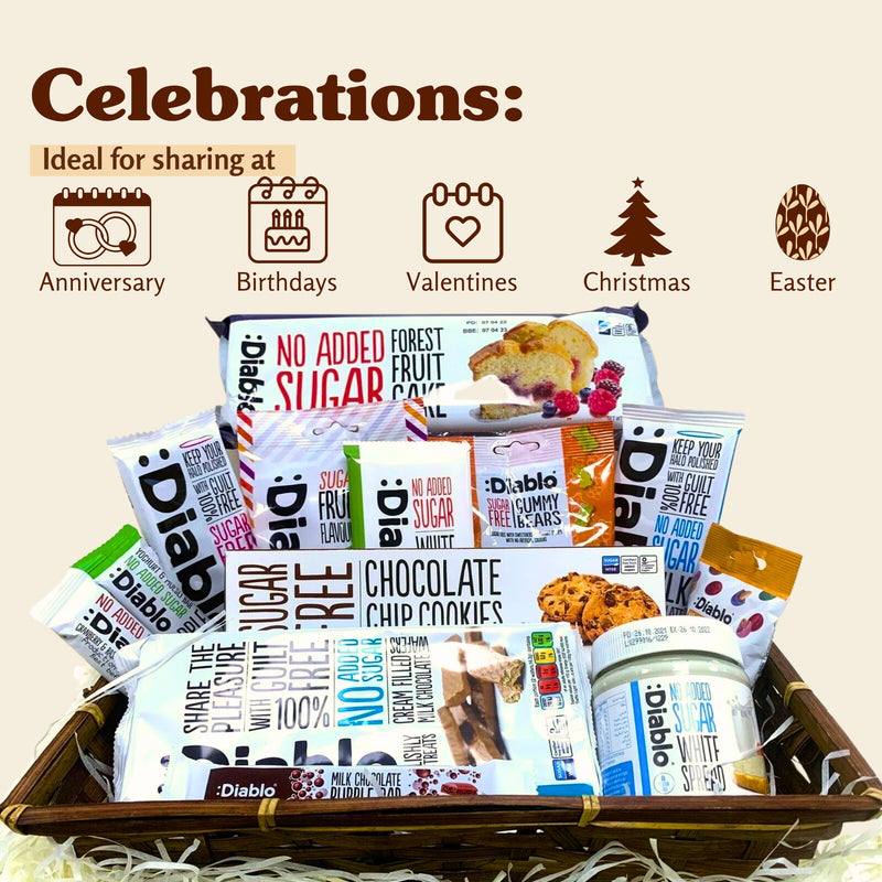 Diabetic Snack Gift Box Set No Added Sugar Hamper 