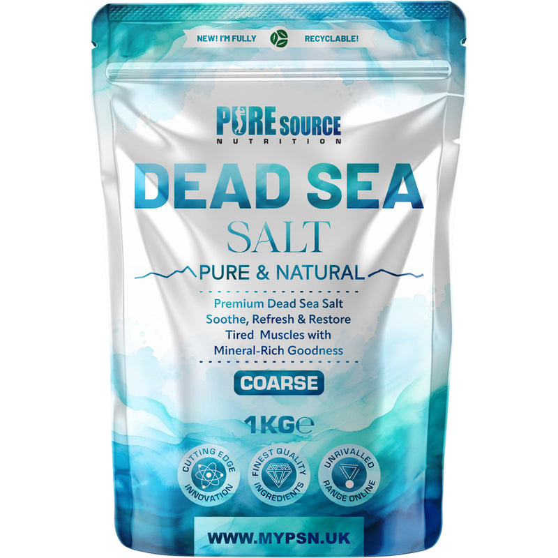 Pure Source Nutrition Dead Sea Salt 1kg Coarse - Bag