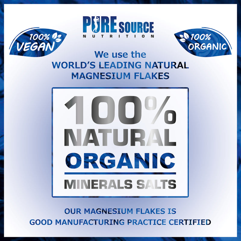 Pure Source Nutrition Magnesium Flakes 1kg Pouch