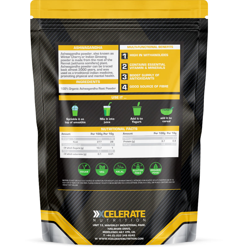 XCelerate Nutrition Ashwagandha Powder