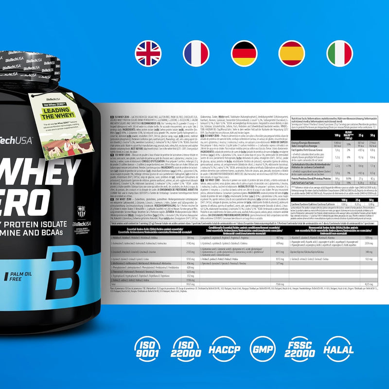 BioTech USA Iso Whey Zero 1.8kg