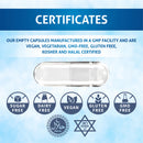 Pure Source Nutrition HPMC Vegan Empty Capsules White / Clear (Transparent) Size 0/00/1