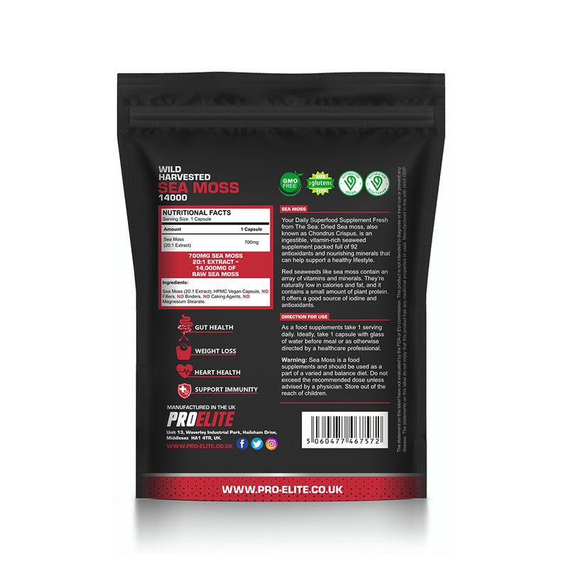 PROELITE Sea Moss Vegan Capsules